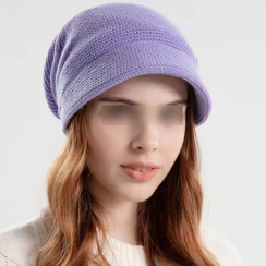 4 Pcs Winter Women Outdoor Warm Fleece Lined Pile Hat