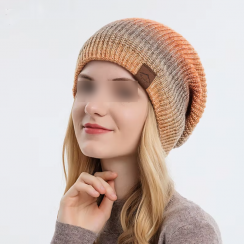 4 Pcs Women Warm Knit Winter Acrylic Pom Hat
