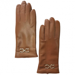 3 Prs Womans Warm Sheep Skin Gloves with Golden Buckle Strap
