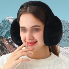 10 Prs Womens Winter Folding Plush Ear Muffs