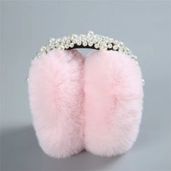 30 Prs Women Pearl Fur Earmuffs for Winter