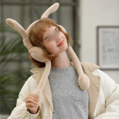 35 Prs Womens Winter Cute Rabbit Ear Foldable Earmuffs
